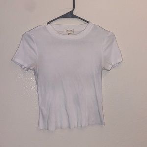Ribbed white top